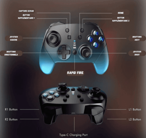 Mando interruptor inalámbrico Negro