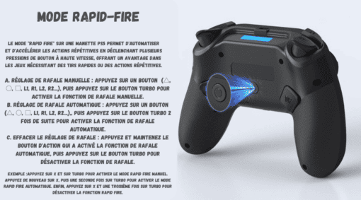 Modalità fuoco rapido del controller ps5